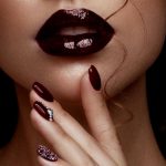 using dark-colored lipstick
